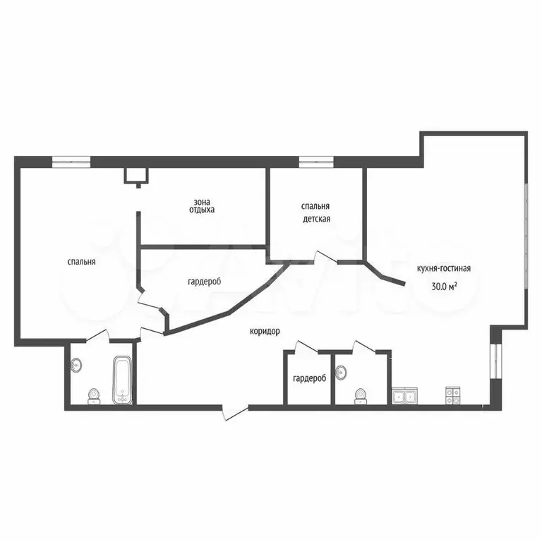 3-к. квартира, 125 м, 8/9 эт. - Фото 0