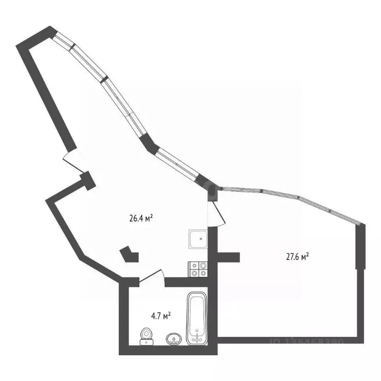 1-к кв. Крым, Ялта муниципальный округ, Восход пгт ул. Авроры, 110 ... - Фото 2