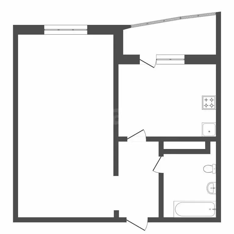 1-комнатная квартира: деревня Дударева, улица Созидателей, 3 (43.4 м) - Фото 1