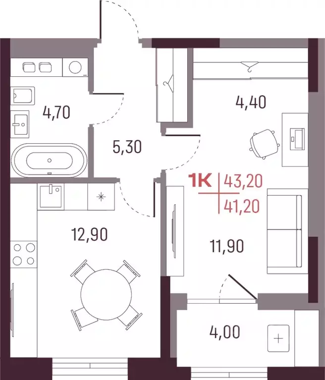 1-к кв. Свердловская область, Екатеринбург ул. Академика Вавилова, 9 ... - Фото 1
