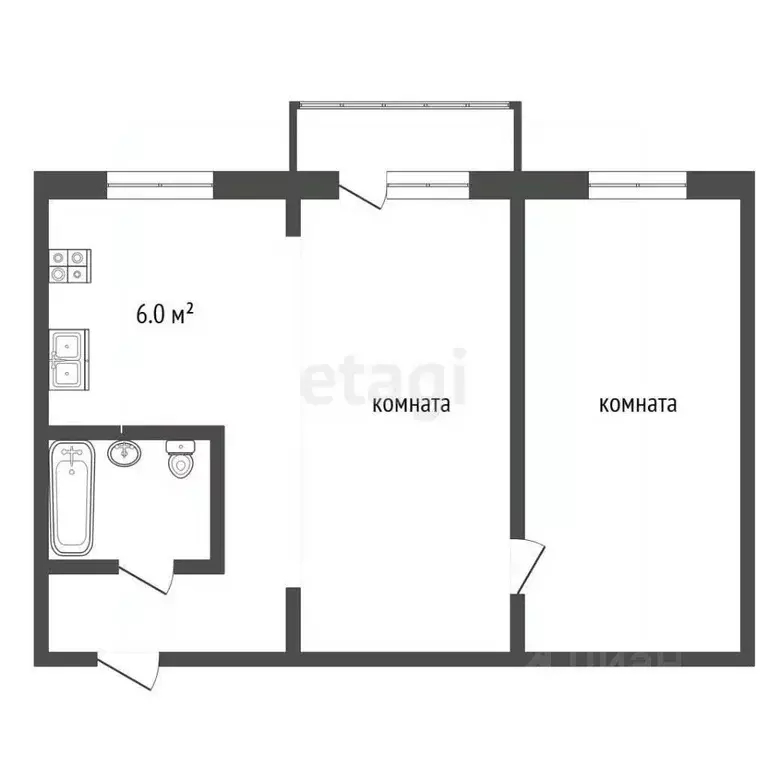 2-к кв. Вологодская область, Вологда Козленская ул., 13А (45.0 м) - Фото 2