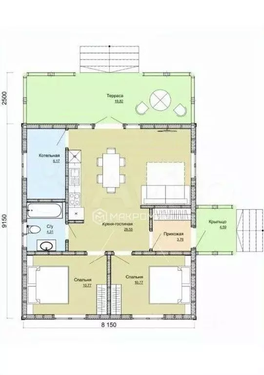 Дом в Кировская область, Слободской район, Ленинское с/пос, д. Луза ... - Фото 2