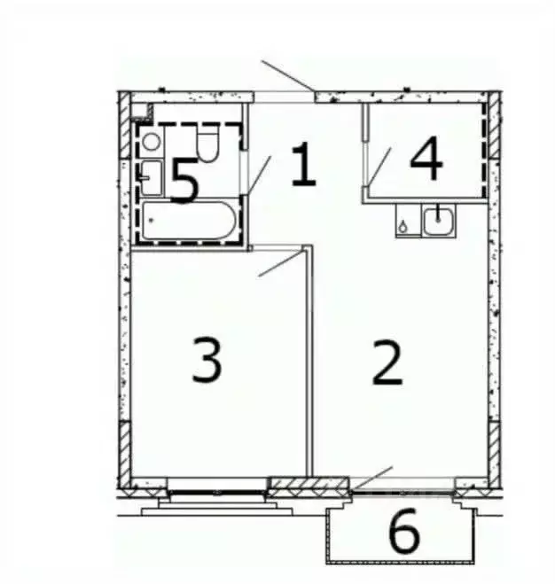 1-к кв. Москва наб. Марка Шагала, 11к3 (42.3 м) - Фото 1
