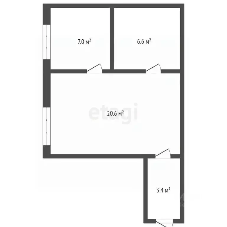 1-к кв. Брянская область, Брянск Клинцовская ул., 64 (37.6 м) - Фото 1