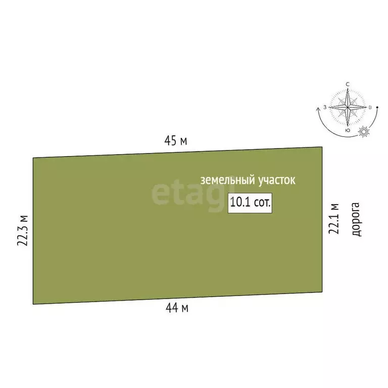 Участок в Белогорский район, Зуйское сельское поселение, село Баланово ... - Фото 1