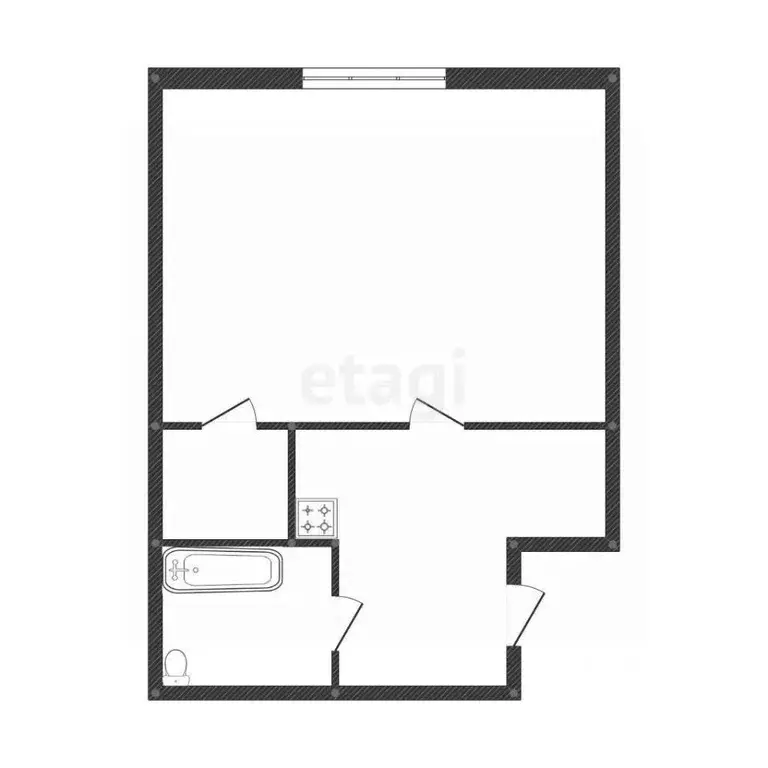 Студия Костромская область, Кострома Юбилейный мкр, 30 (18.2 м) - Фото 2