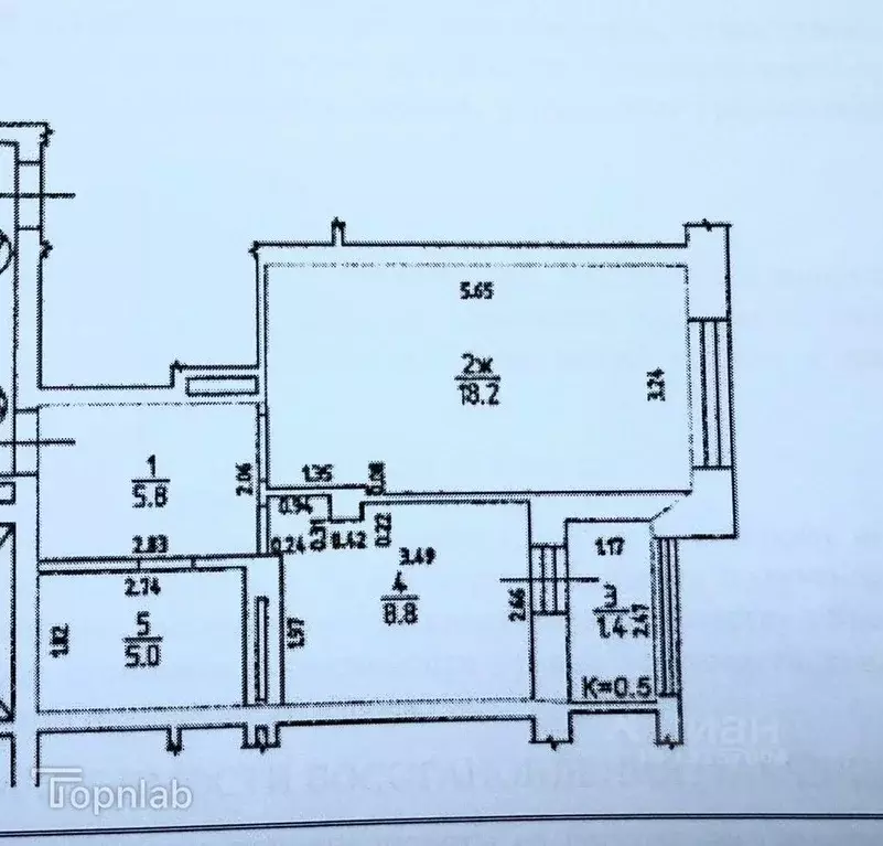 1-к кв. Калининградская область, Калининград ул. Каштановая Аллея ... - Фото 2