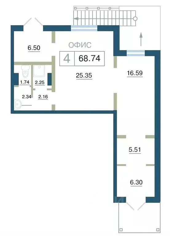 Офис в Красноярский край, Красноярск ул. Елены Стасовой, 48А (69 м) - Фото 1