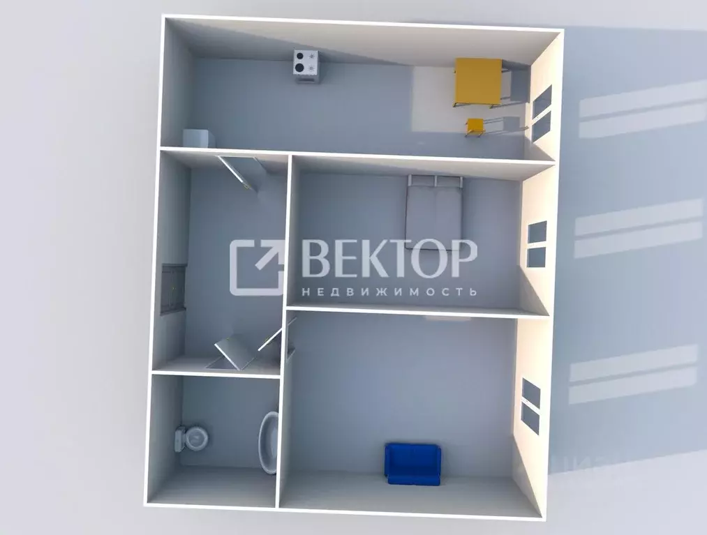 2-к кв. Ярославская область, Ярославль ул. Туманова, 8А (50.5 м) - Фото 1