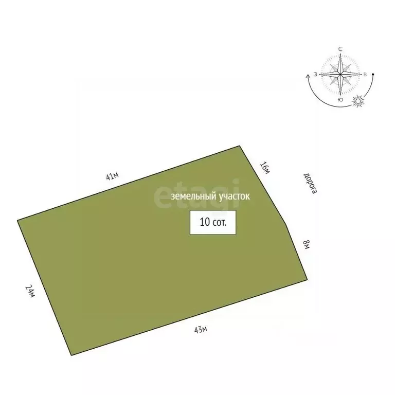 Участок в Севастополь проезд Рубежный, 40 (10.0 сот.) - Фото 1