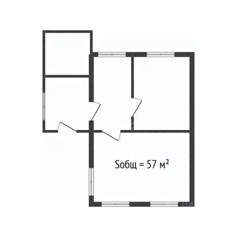 Дом в Брянская область, Почеп Комсомольская ул. (57 м) - Фото 2