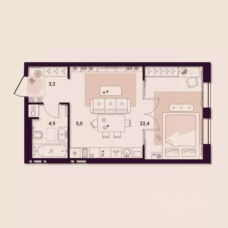 1-к кв. Приморский край, Артем ул. Куйбышева, 11А (35.76 м) - Фото 1