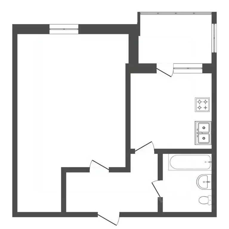1-к кв. Тюменская область, Тюмень ул. Шишкова, 11а (34.6 м) - Фото 1