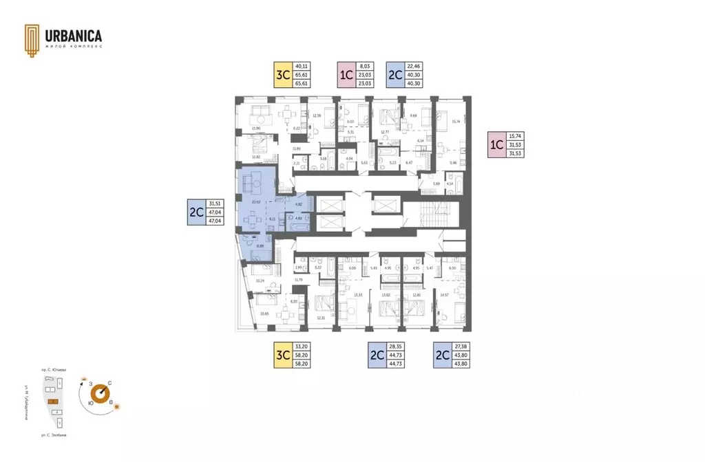 2-к кв. Башкортостан, Уфа Зеленая Роща жилрайон, Урбаника жилой ... - Фото 2