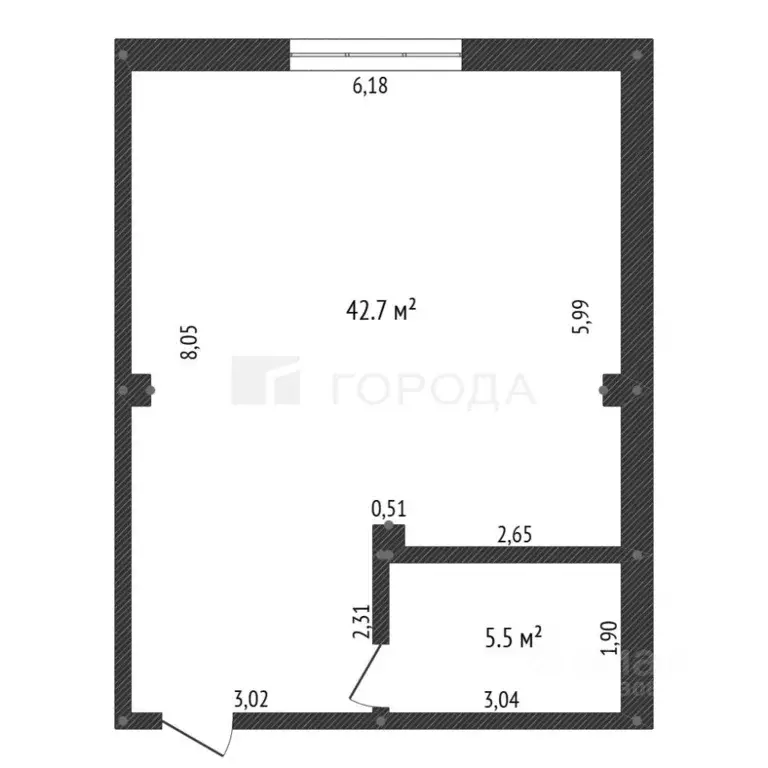 Студия Кемеровская область, Новокузнецк просп. Строителей, 56/1 (48.2 ... - Фото 2