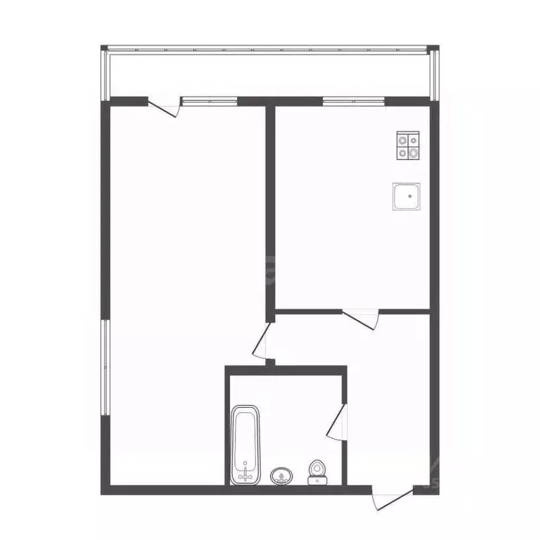 1-к кв. Тульская область, Тула пос. Менделеевский, ул. Пионерская, 8 ... - Фото 2