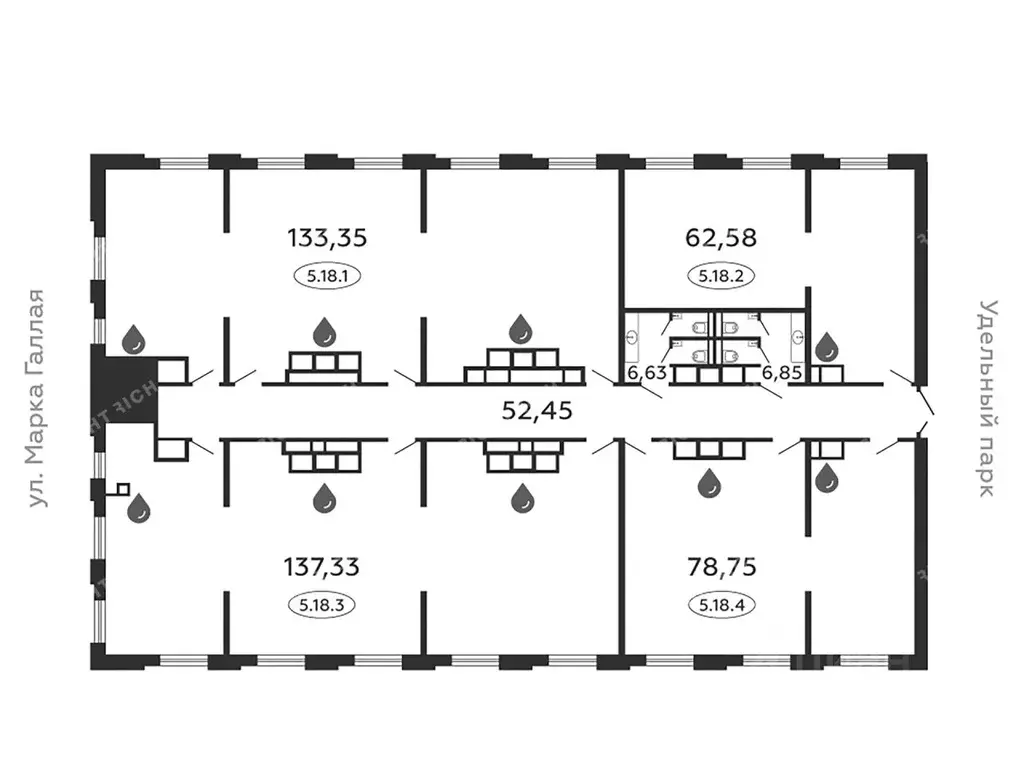 Офис в Санкт-Петербург Коломяжский просп., 19А (478 м) - Фото 2