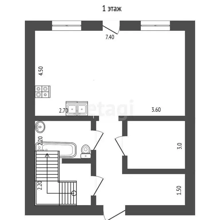 Дом в Тюменская область, Тобольский муниципальный округ, Башковское ... - Фото 1
