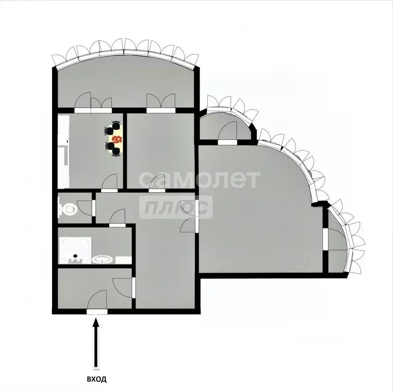 2-к кв. Пензенская область, Пенза ул. Пушкина, 11 (98.8 м) - Фото 1