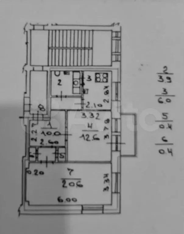 2-к. квартира, 53,9 м, 2/5 эт. - Фото 0