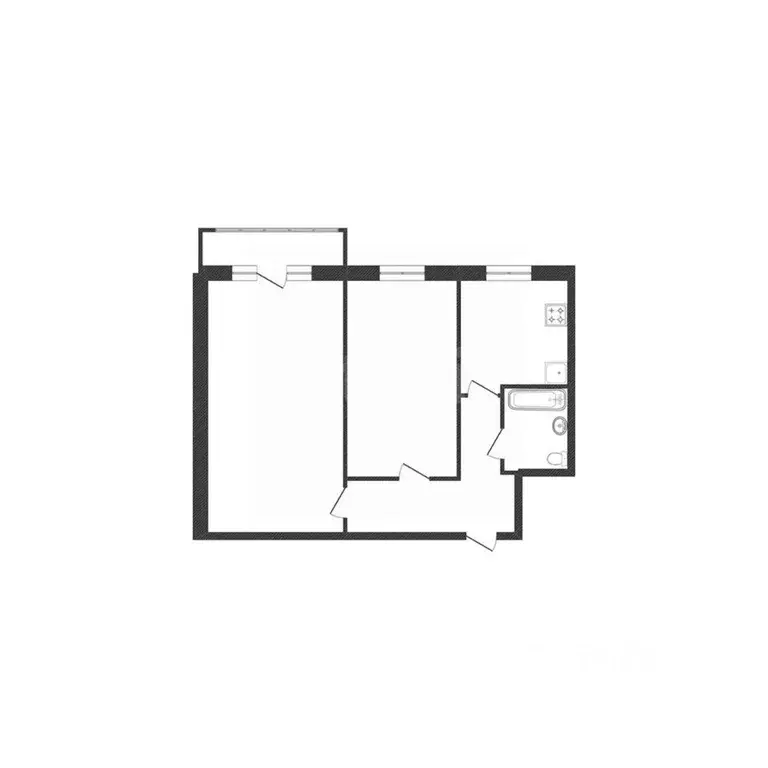 2-к кв. Курганская область, Курган ул. Карбышева, 46 (42.5 м) - Фото 2