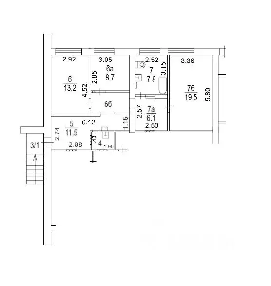 Помещение свободного назначения в Москва Нарвская ул., 11К5 (73 м) - Фото 1