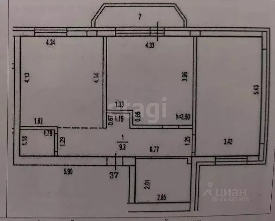 3-к кв. Алтайский край, Барнаул городской округ, Южный рп проезд ... - Фото 2