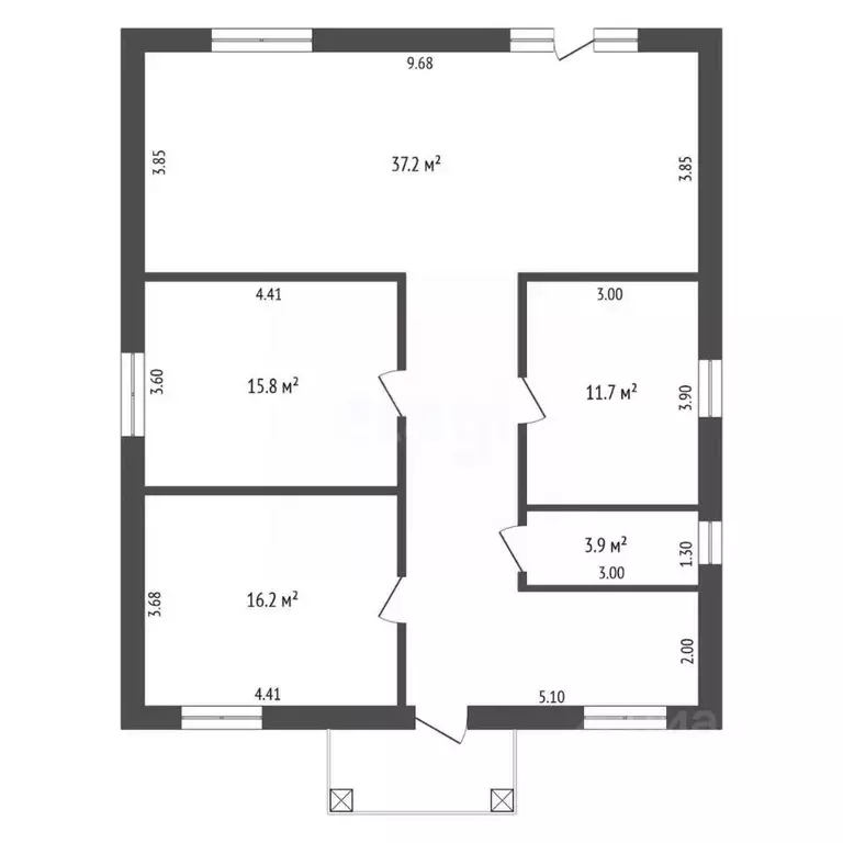 Дом в Омская область, Омский район, с. Пушкино ул. Александры ... - Фото 2