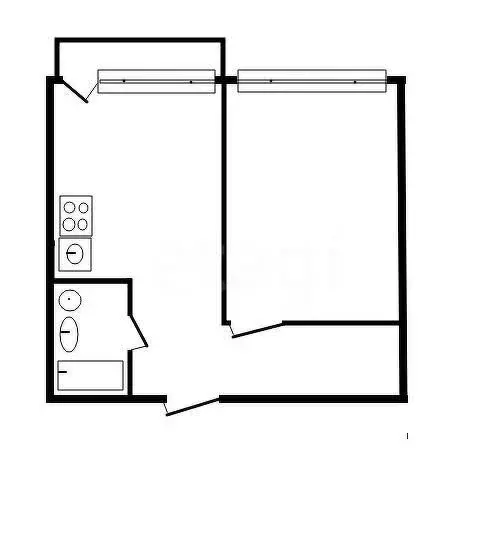 1-комнатная квартира: Абакан, улица Крылова, 85 (31 м) - Фото 0