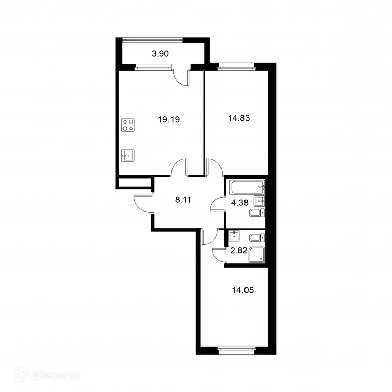 Продаётся 2-к квартира, 65.3 м - Фото 0