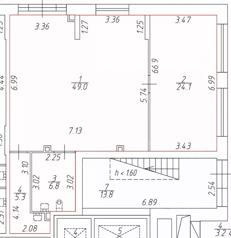 Помещение свободного назначения в Санкт-Петербург Октябрьская наб., 40 ... - Фото 2
