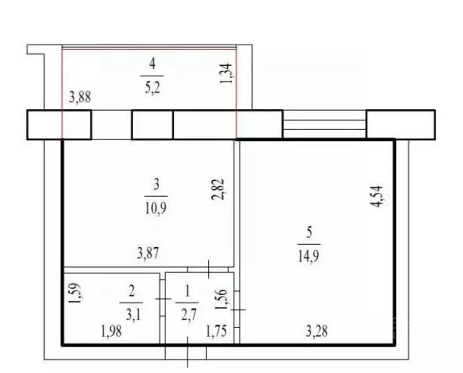 1-к кв. Оренбургская область, Оренбург ул. Озеленителей, 36 (37.0 м) - Фото 2