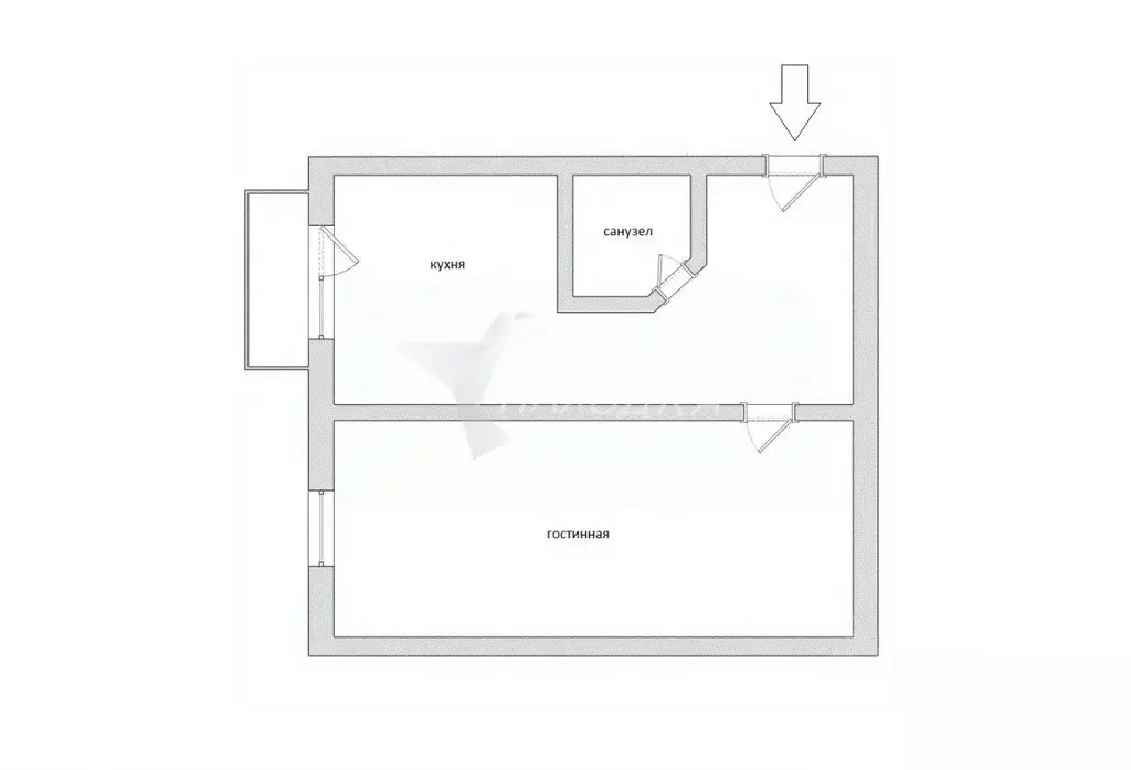 1-к кв. Приморский край, Находка пос. Врангель, просп. Приморский, 12 ... - Фото 1