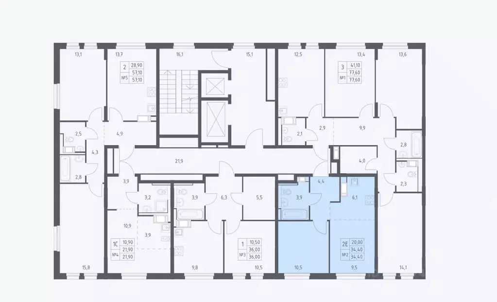 1-к кв. Московская область, Мытищи пер. 1-й Стрелковый, 5 (33.8 м) - Фото 1