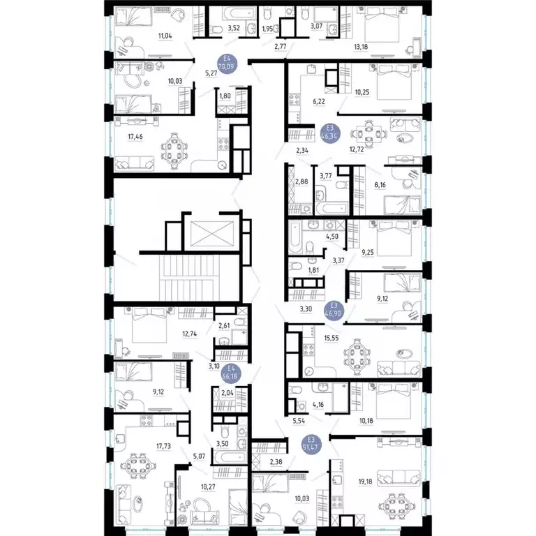 2-к кв. Рязанская область, Рязань 9-10-й кв-л,  (46.9 м) - Фото 2