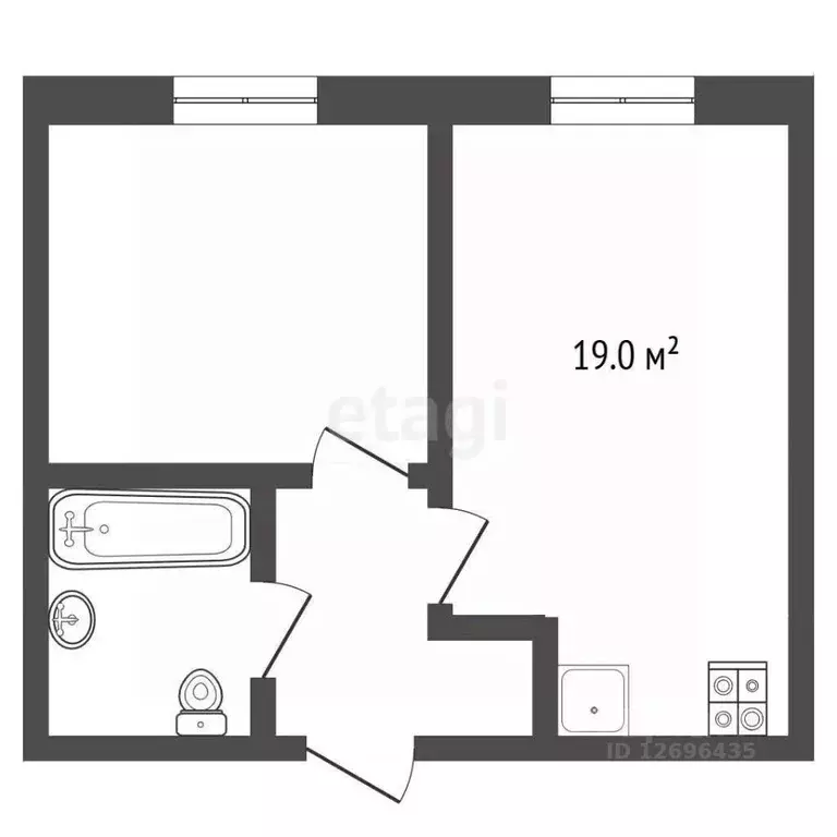 1-к кв. Москва Цимлянская ул., 3к2 (40.7 м) - Фото 1