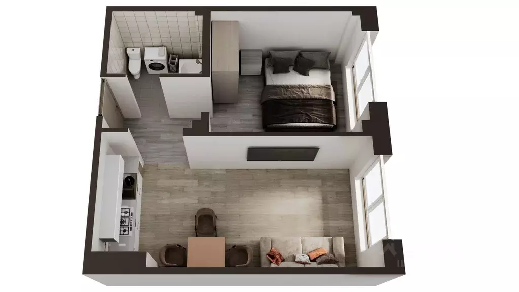 1-к кв. Сахалинская область, Анивский городской округ, с. Новотроицкое ... - Фото 1