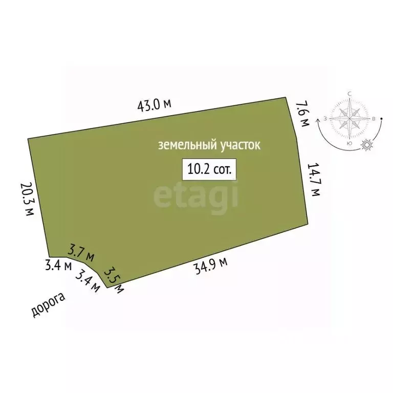 Участок в Калужская область, Калуга ул. Речная (10.25 сот.) - Фото 2