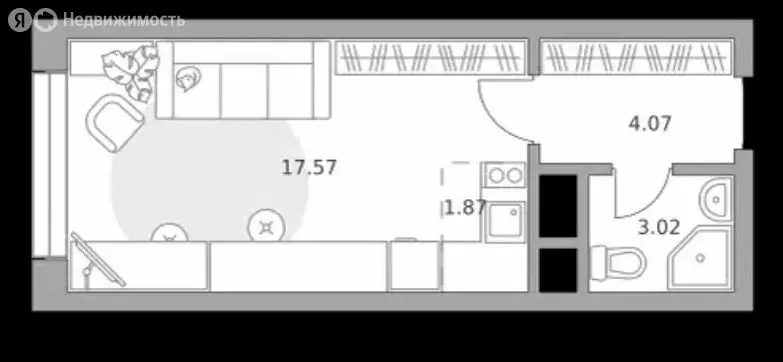 1-комнатная квартира: Балашиха, Трубецкая улица, 8 (27 м) - Фото 1