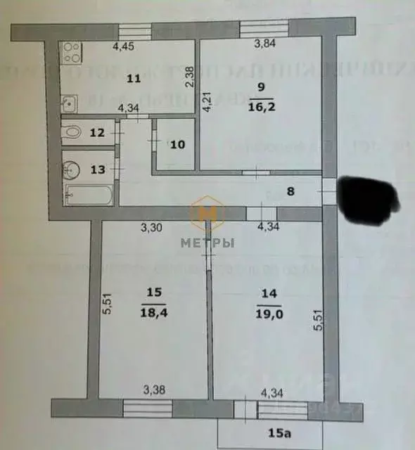 3-к кв. Белгородская область, Белгород Народный бул., 101 (79.7 м) - Фото 2
