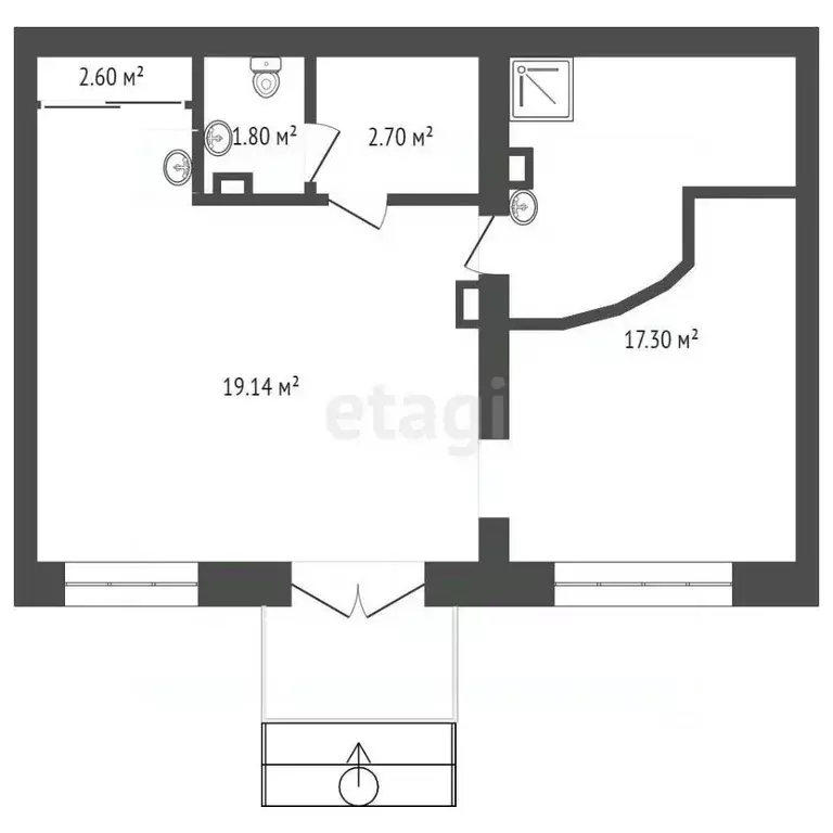 Офис в Тюменская область, Тюмень ул. Володарского, 33 (42 м) - Фото 1