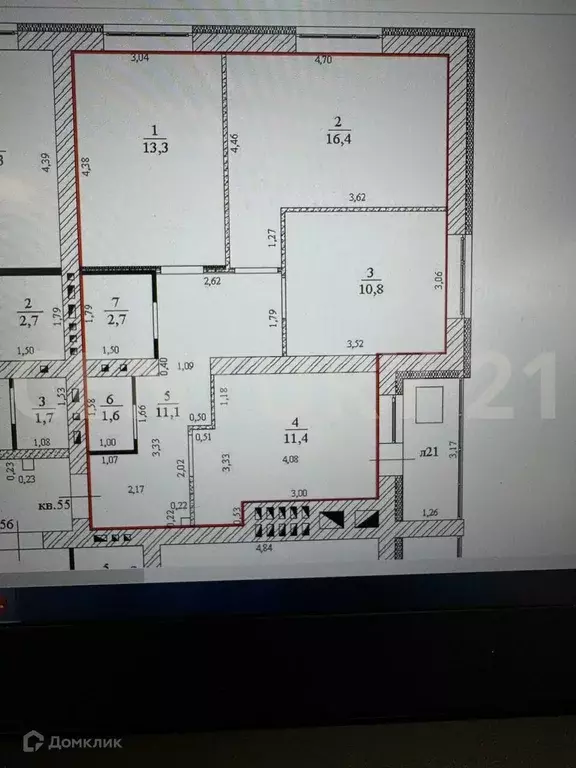 Продаётся 3-к квартира, 71 м - Фото 1