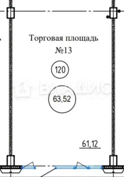 Сдам помещение свободного назначения, 63.52 м - Фото 0