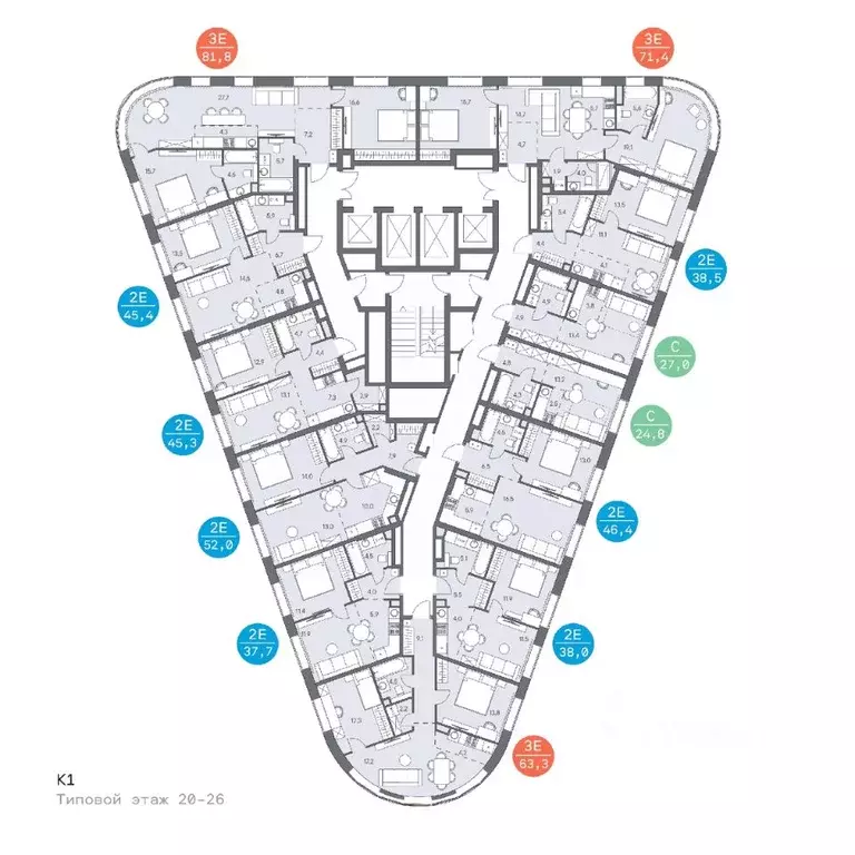 2-к кв. Москва ш. Боровское (дублер) (53.0 м) - Фото 1