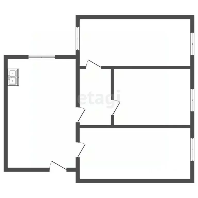 3-к кв. Санкт-Петербург Пулковское ш., 5К1 (35.8 м) - Фото 1
