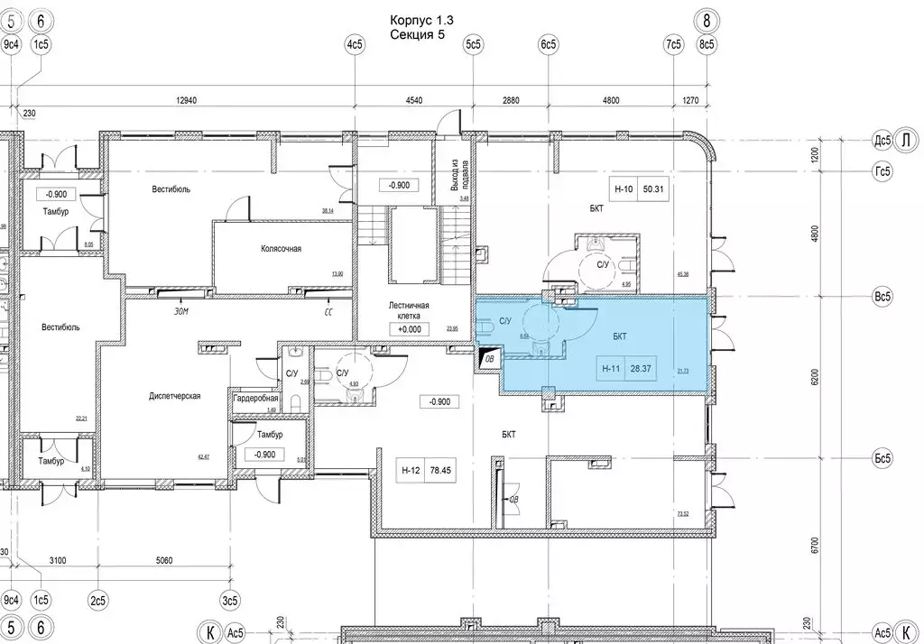 Помещение свободного назначения (28.37 м) - Фото 1