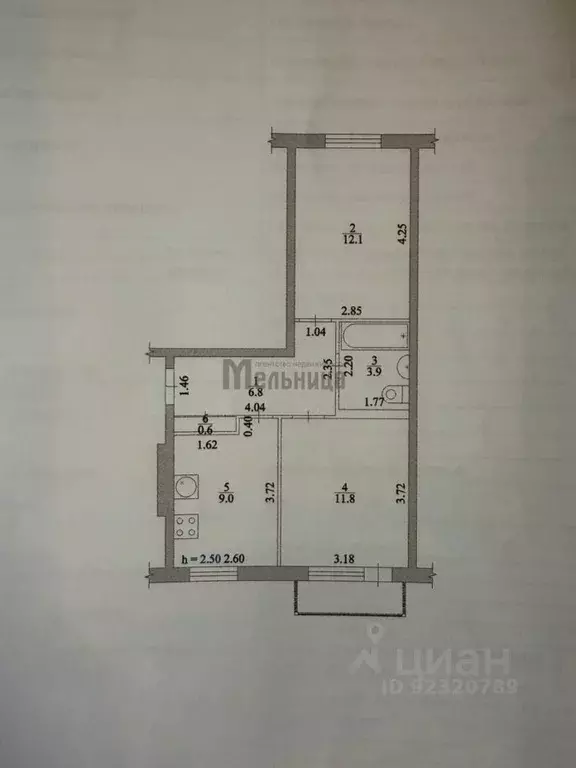 2-к кв. Волгоградская область, Волжский Пионерская ул., 48 (44.1 м) - Фото 2