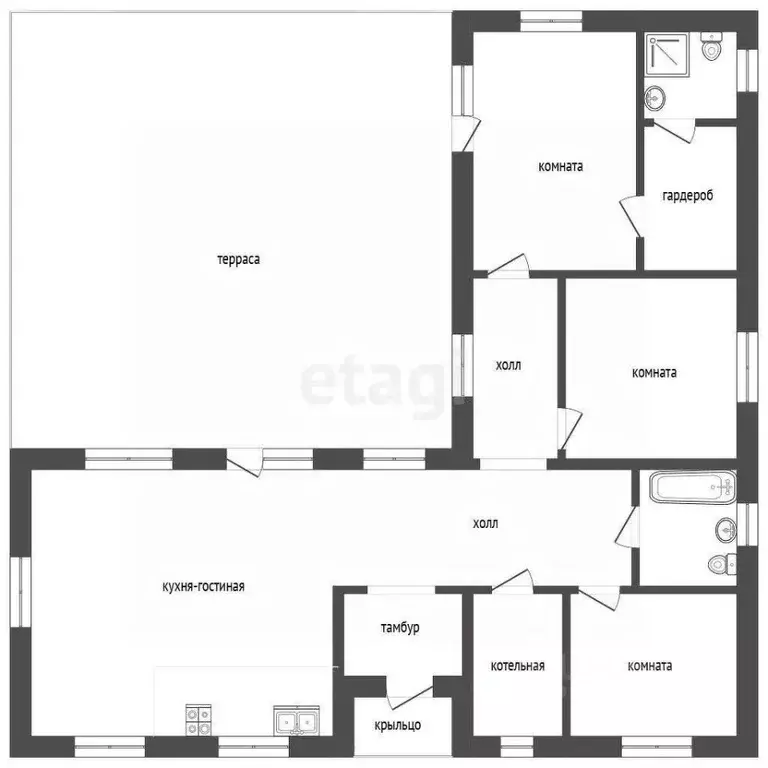 Дом в Калининградская область, Гурьевский муниципальный округ, пос. ... - Фото 2