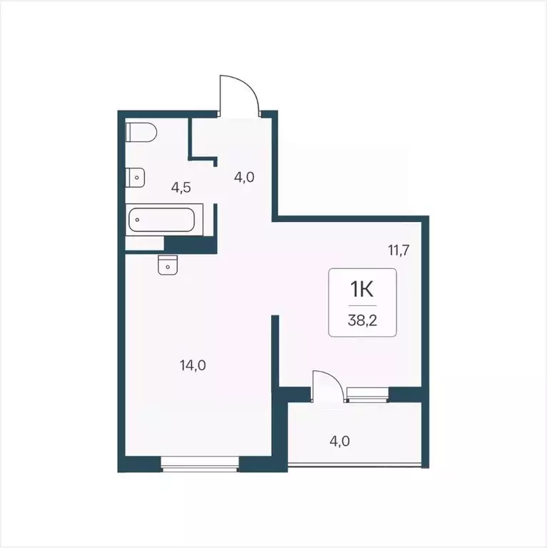 1-к кв. Новосибирская область, Новосибирск Кедровая ул., 80/3 (38.2 м) - Фото 0