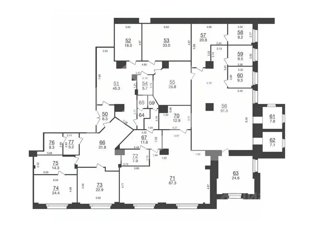 Помещение свободного назначения в Москва ул. Бутырский Вал, 68/70С1 ... - Фото 2